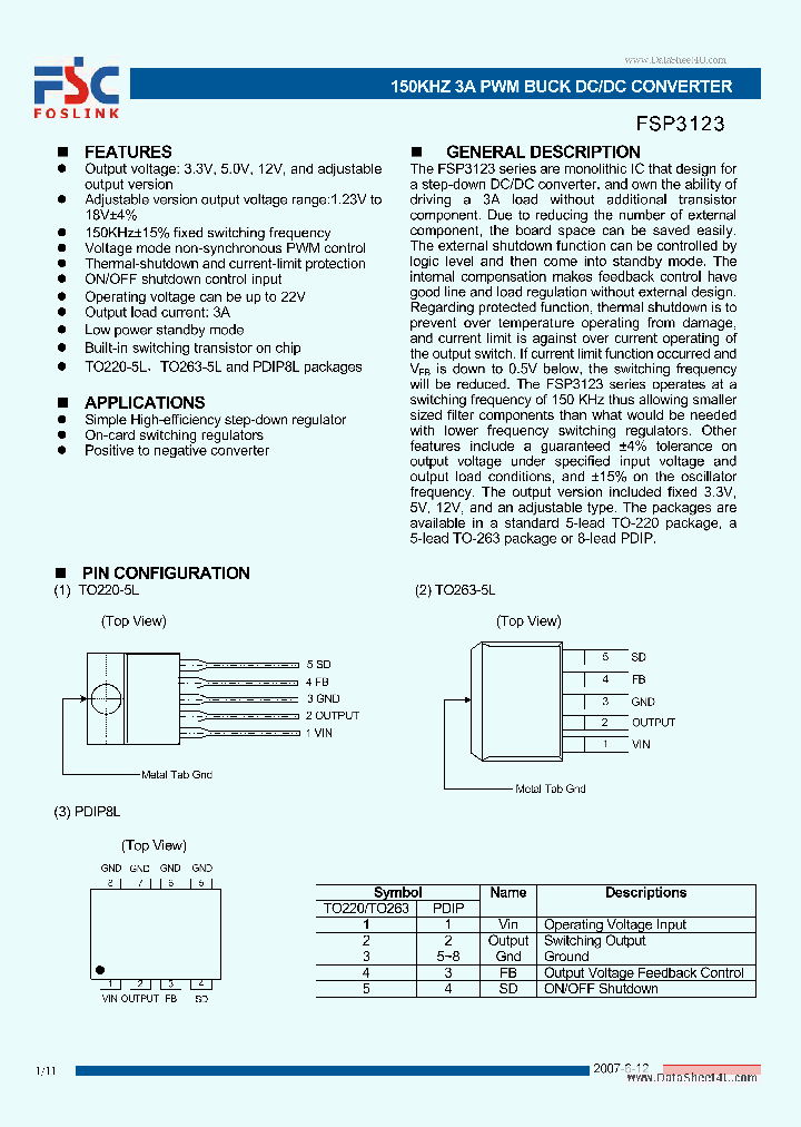 FSP3123_698209.PDF Datasheet