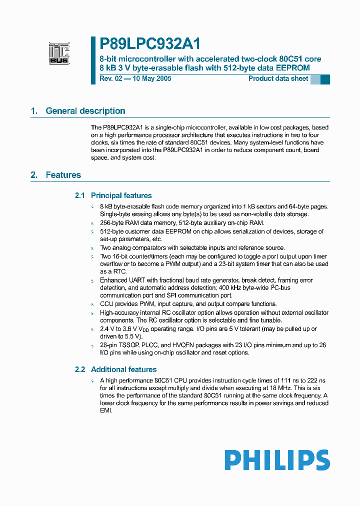 P89LPC932A1FA_919436.PDF Datasheet