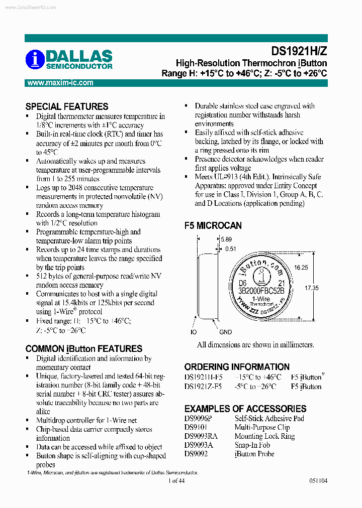 DS1921H_700112.PDF Datasheet