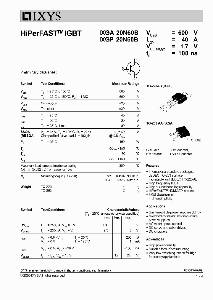 IXGA20N60B_644009.PDF Datasheet
