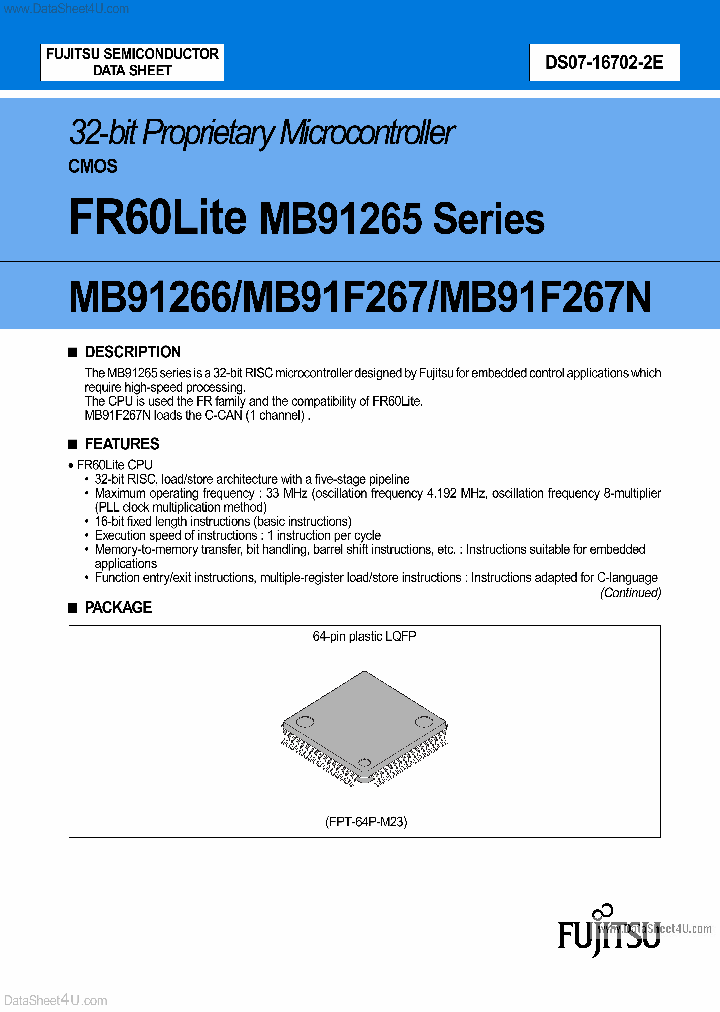 MB91265_705309.PDF Datasheet