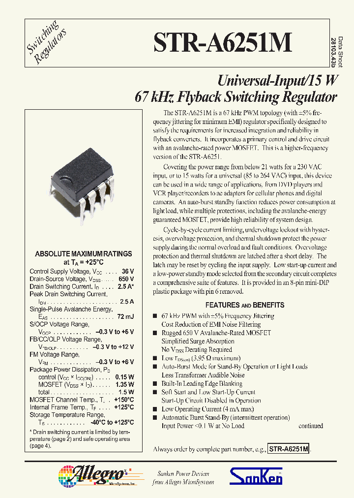 STRA6251M_709742.PDF Datasheet