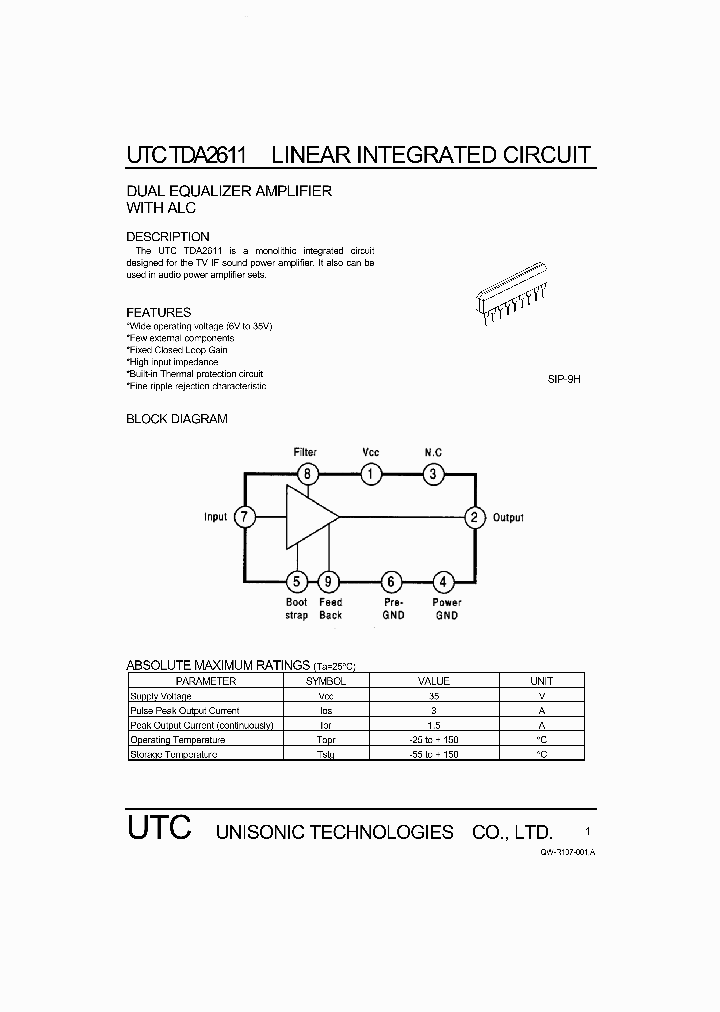 TDA2611_710082.PDF Datasheet