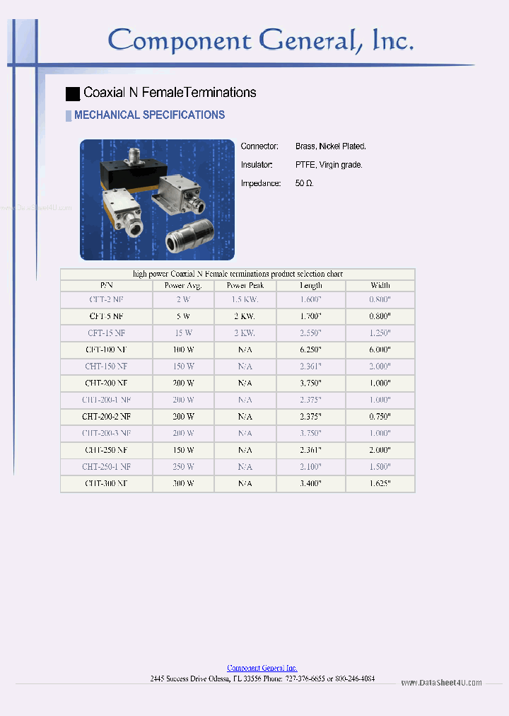 CHT-150NF_728227.PDF Datasheet