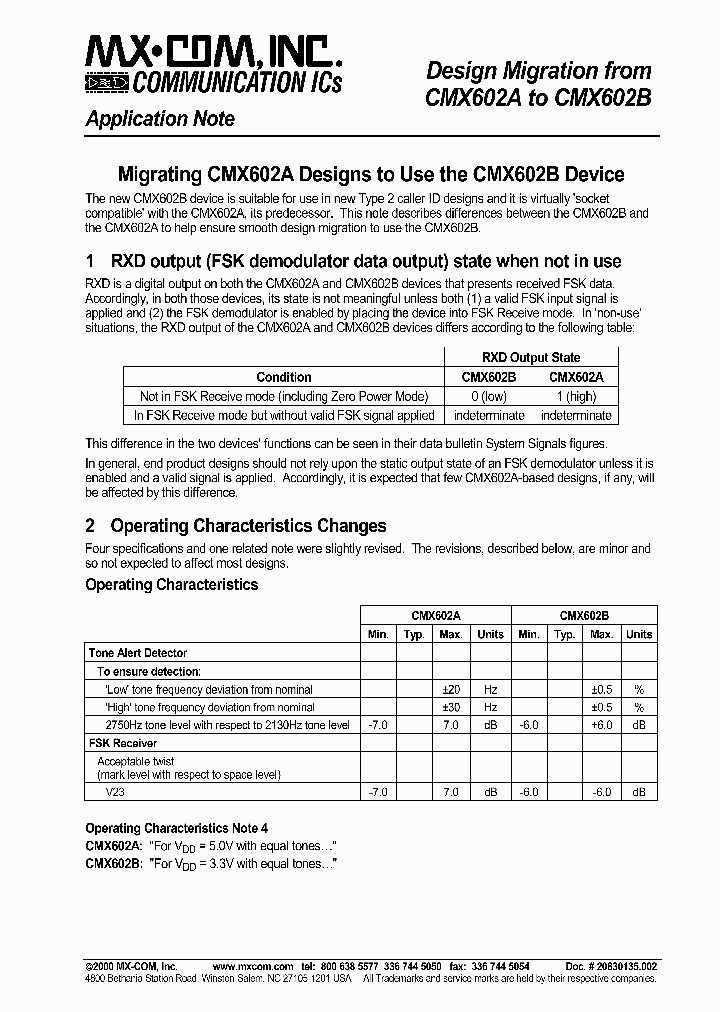 CMX602B_932054.PDF Datasheet
