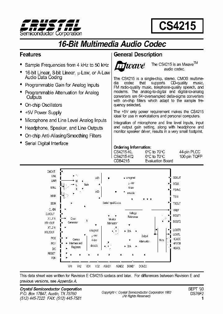 CS4215_932136.PDF Datasheet