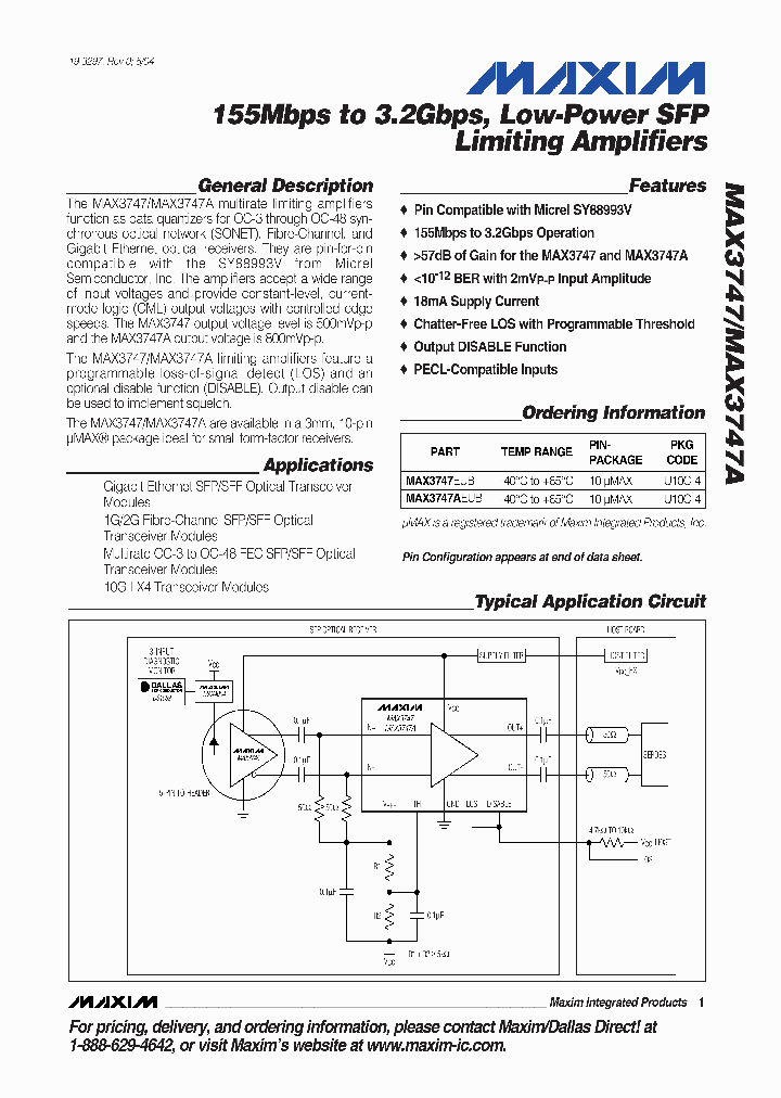 MAX3747-MAX3747A_934880.PDF Datasheet