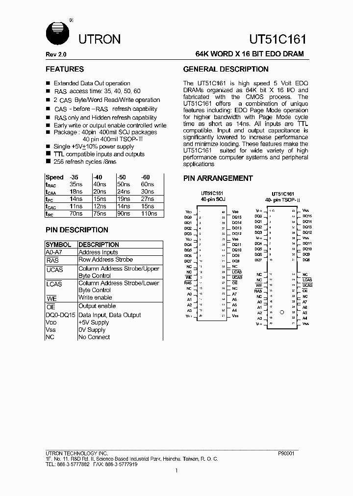 UT51C161_935557.PDF Datasheet
