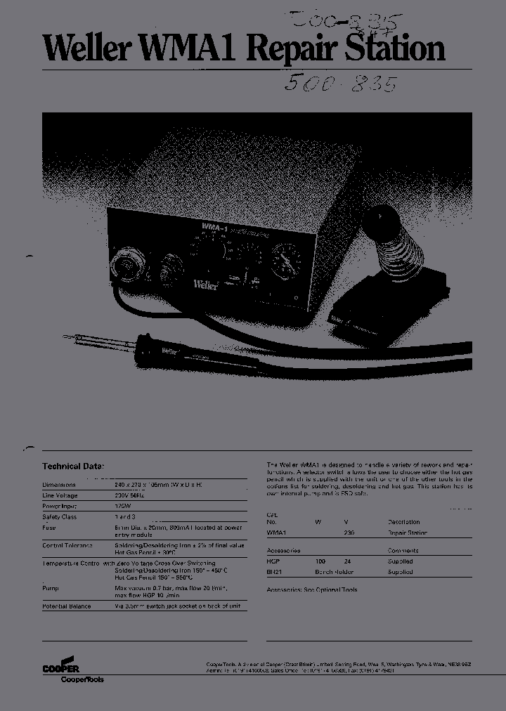WMA1_663919.PDF Datasheet