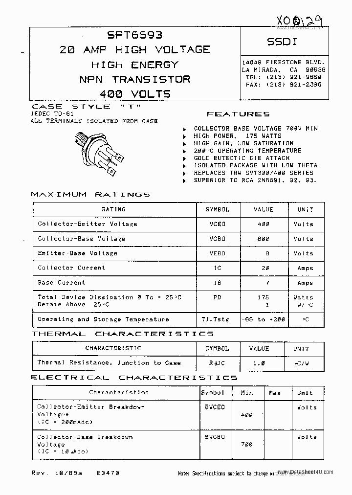 SPT6693_740807.PDF Datasheet