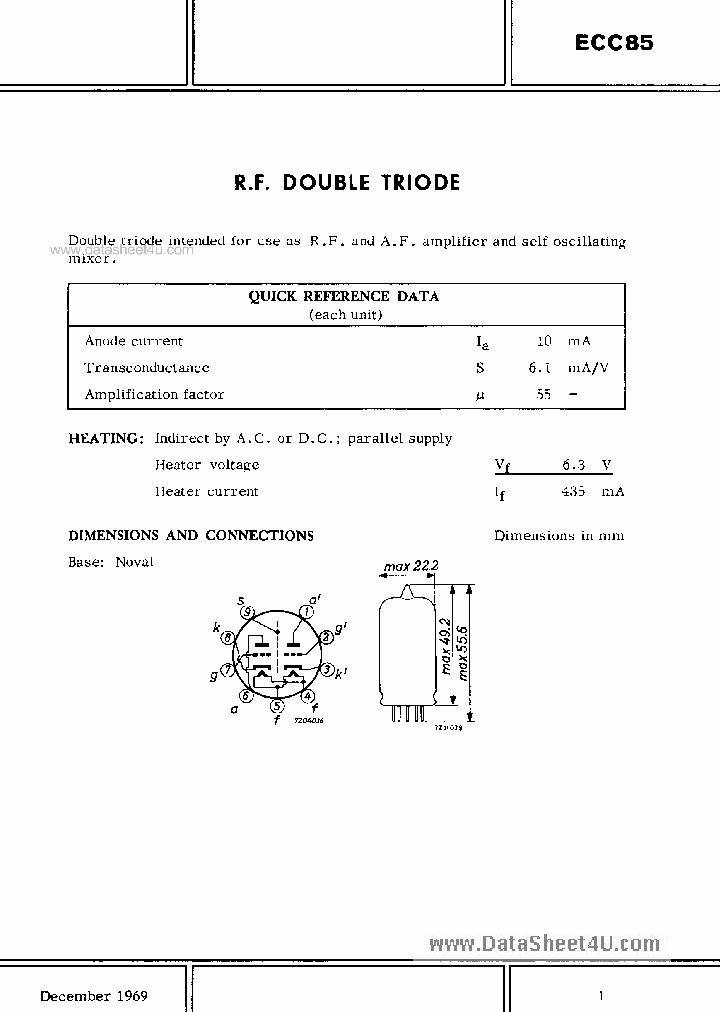 ECC85_741971.PDF Datasheet