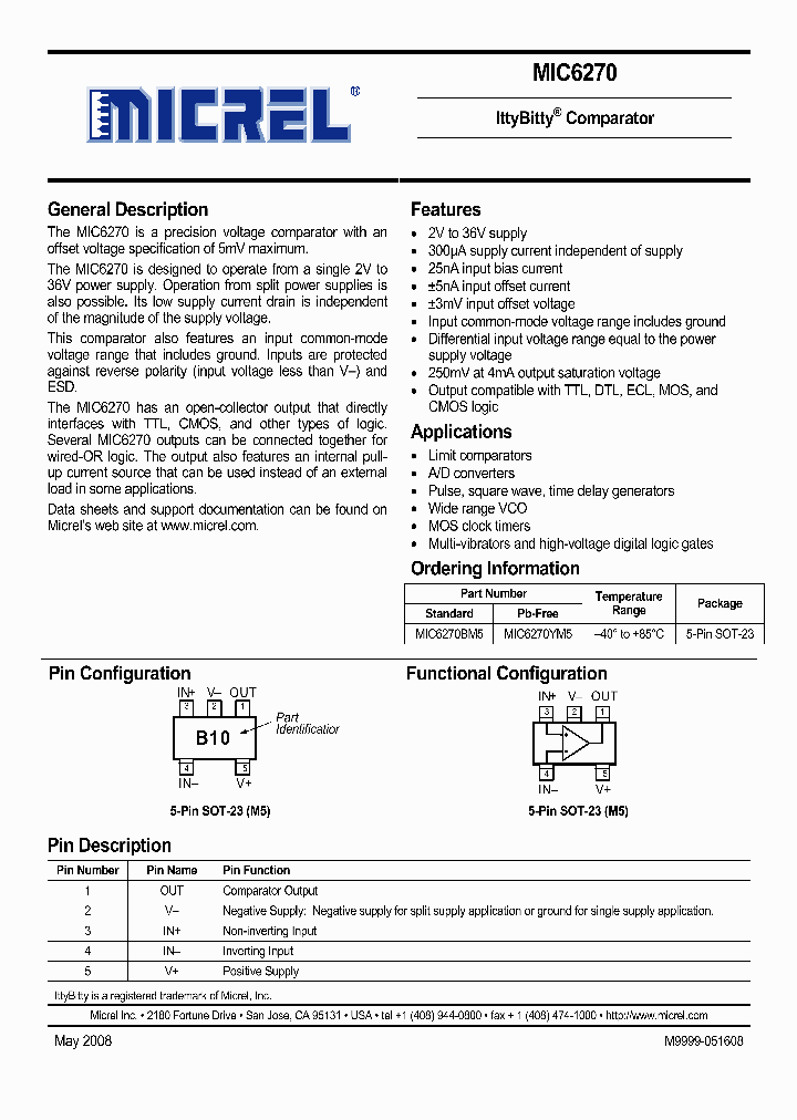 MIC6270YM5_1058991.PDF Datasheet
