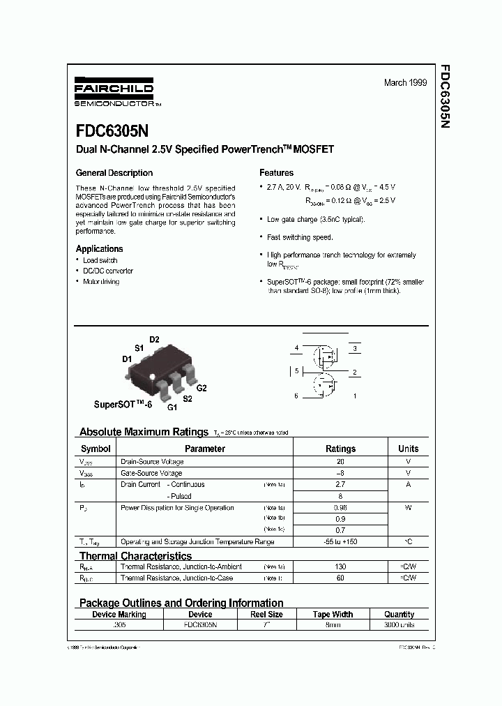 FDC6305N_952885.PDF Datasheet