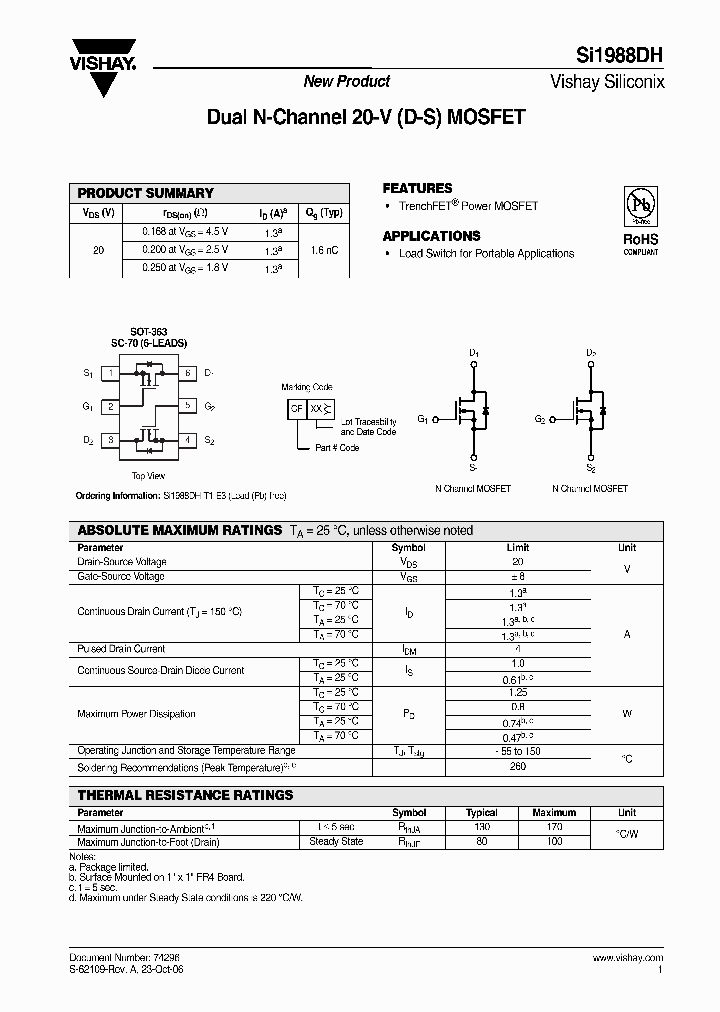SI1988DH-T1-E3_1073113.PDF Datasheet