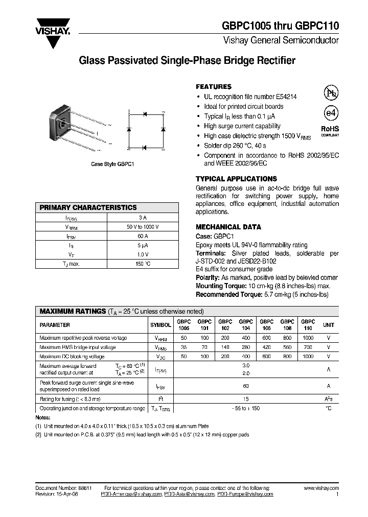 GBPC110-E451_672905.PDF Datasheet