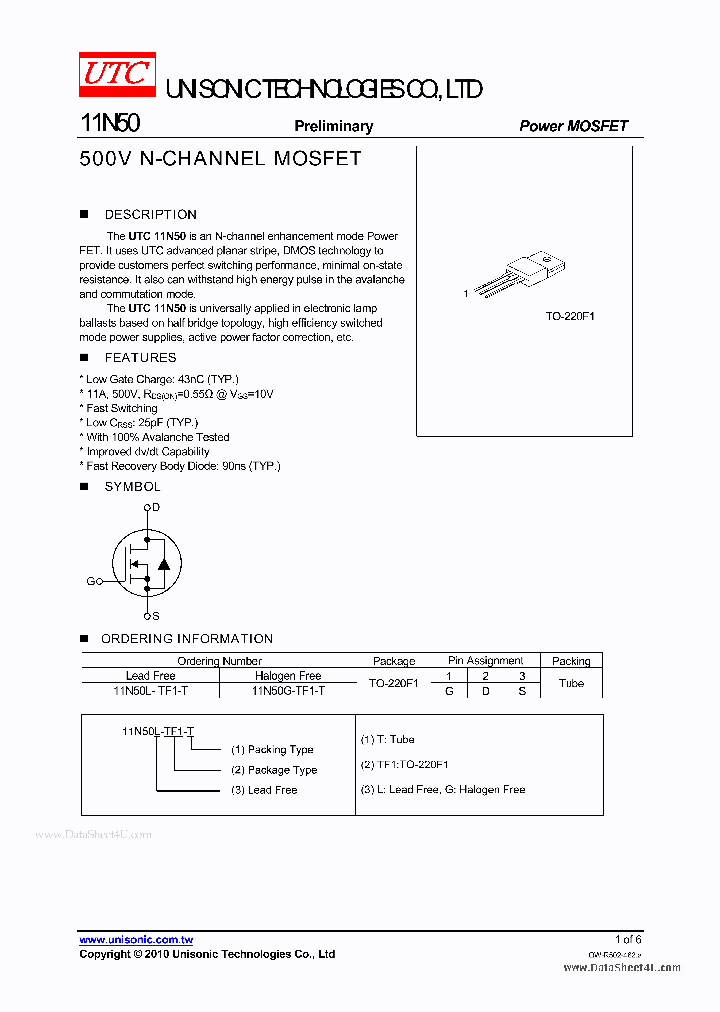 11N50_755916.PDF Datasheet