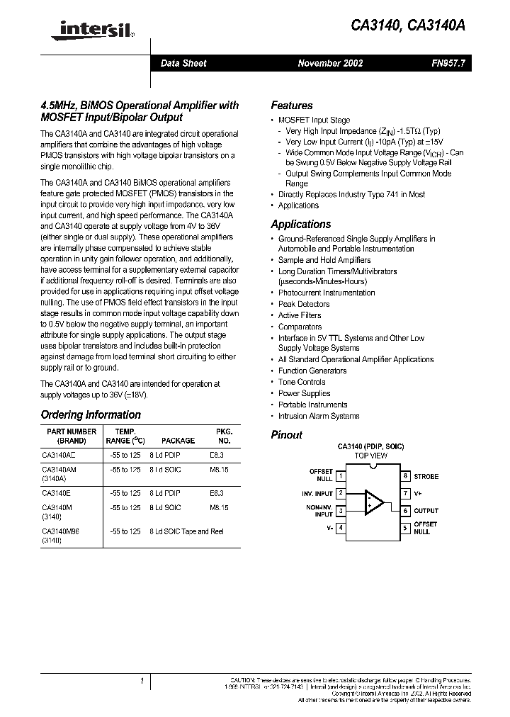 CA3140_956388.PDF Datasheet