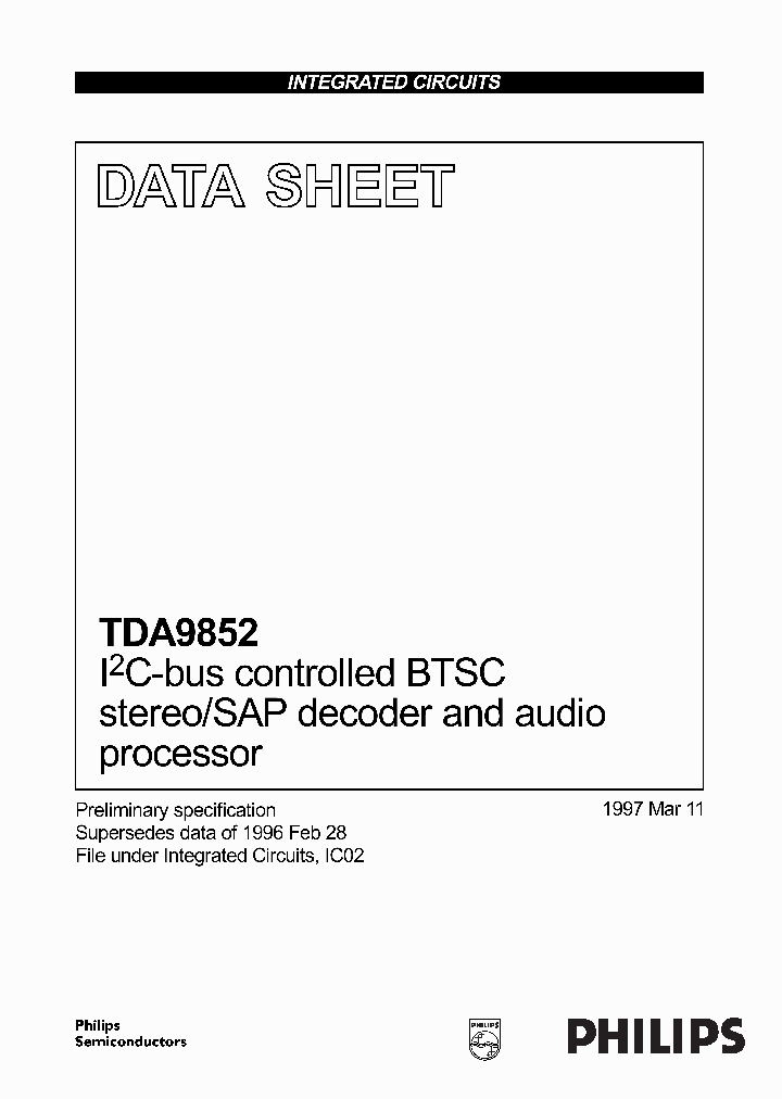 TDA9852_1079331.PDF Datasheet