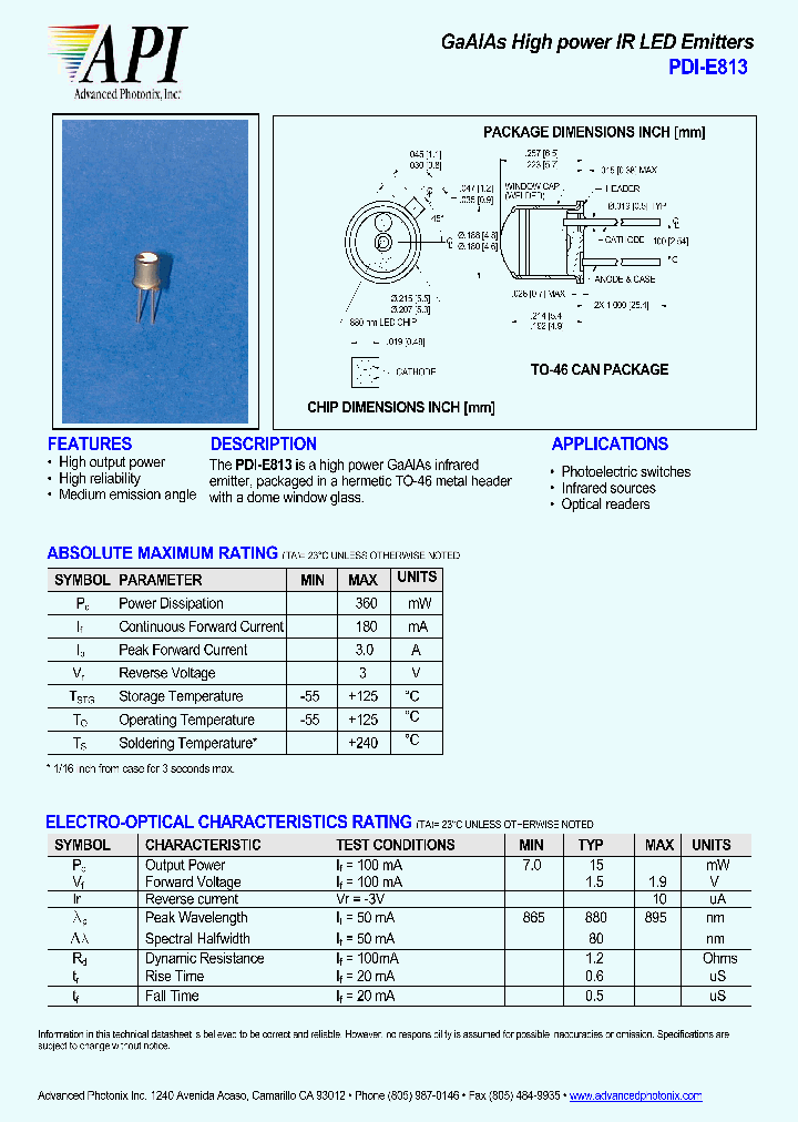 PDI-E813_1080928.PDF Datasheet