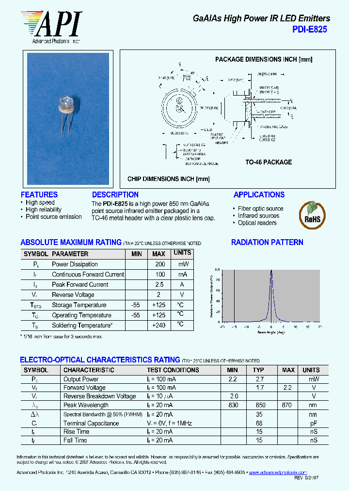 PDI-E825_1080929.PDF Datasheet