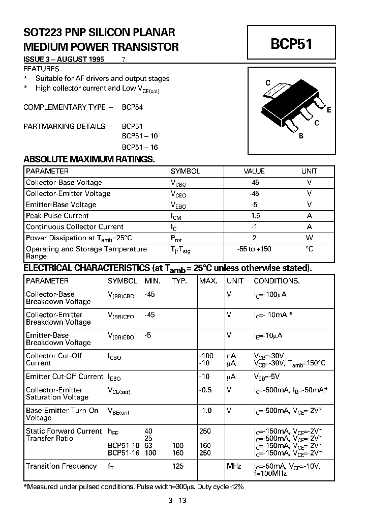 BCP51TC_674347.PDF Datasheet