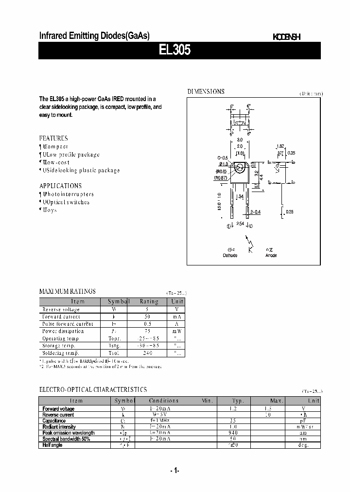 EL305_1087613.PDF Datasheet
