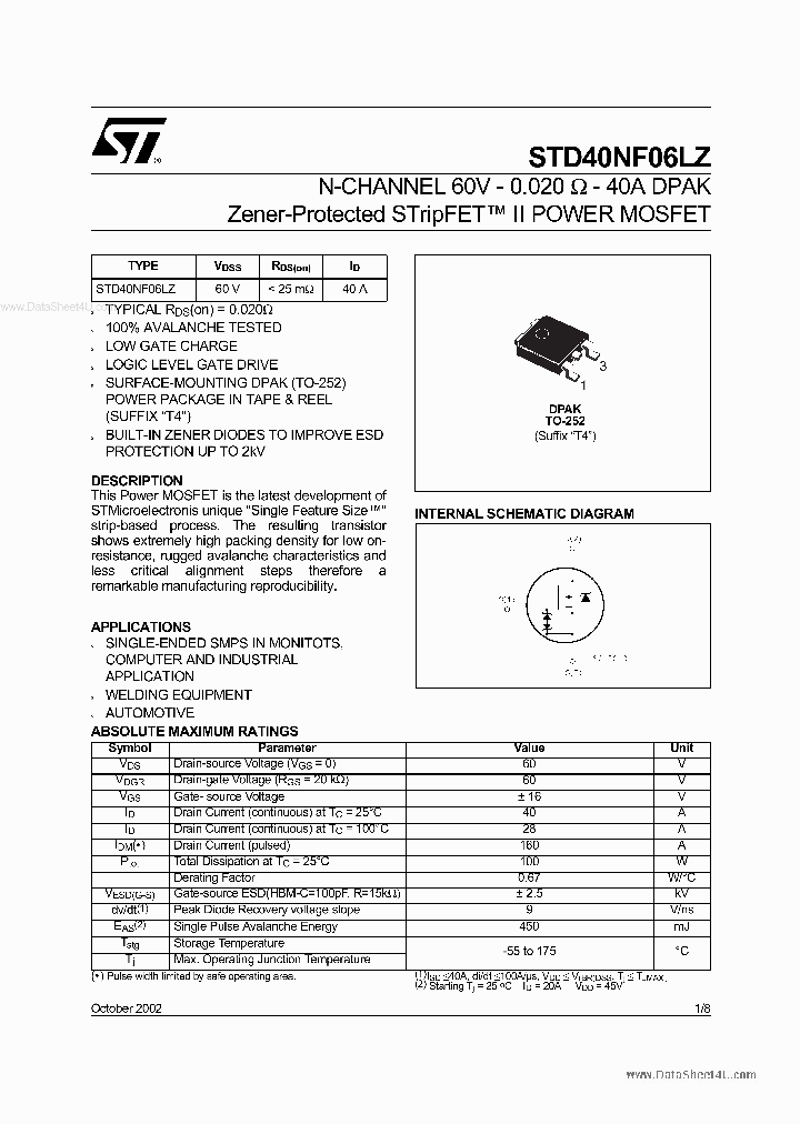 STD40NF06LZ_762275.PDF Datasheet