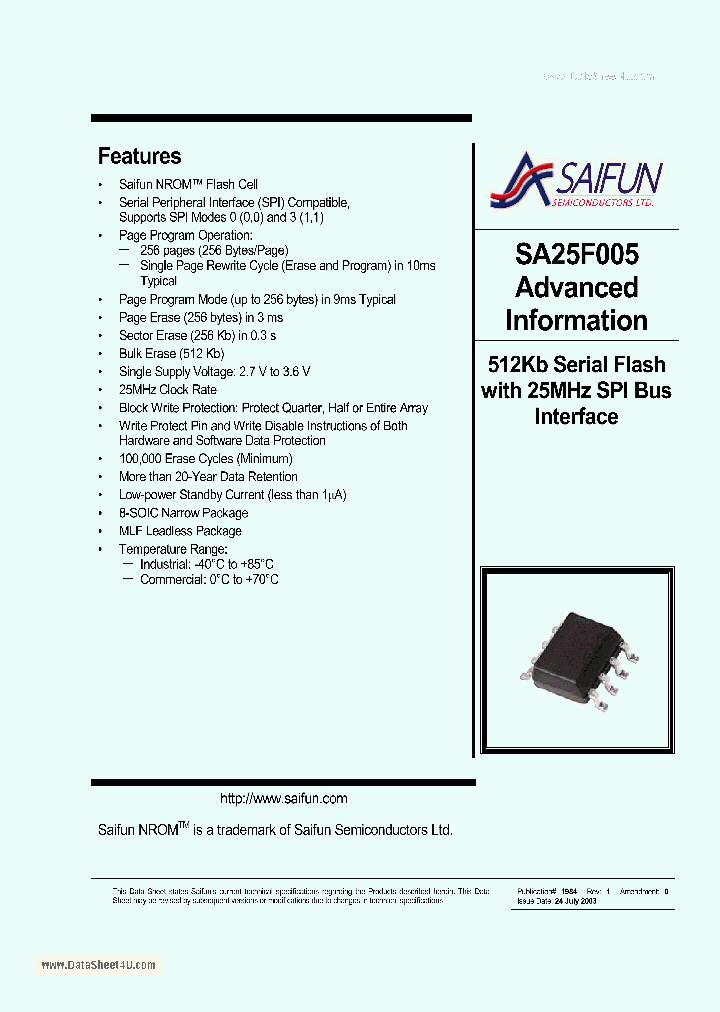 SA25F005_762648.PDF Datasheet