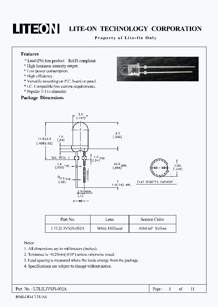 LTL2L3VSJS-032A_1092277.PDF Datasheet