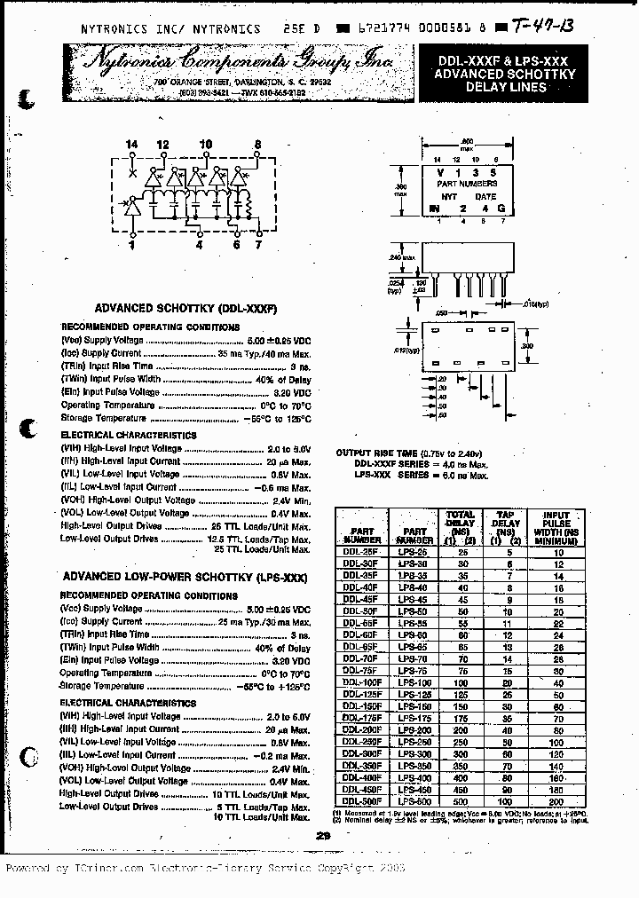 DDL25F_681659.PDF Datasheet