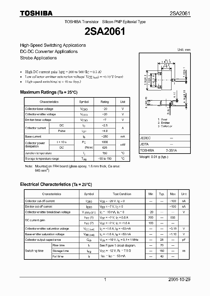 2SA2061_980998.PDF Datasheet