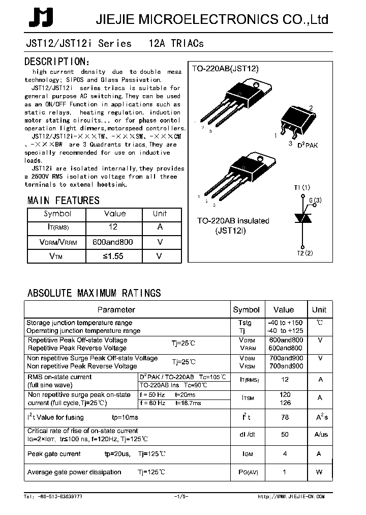 JST12-600B_1109967.PDF Datasheet