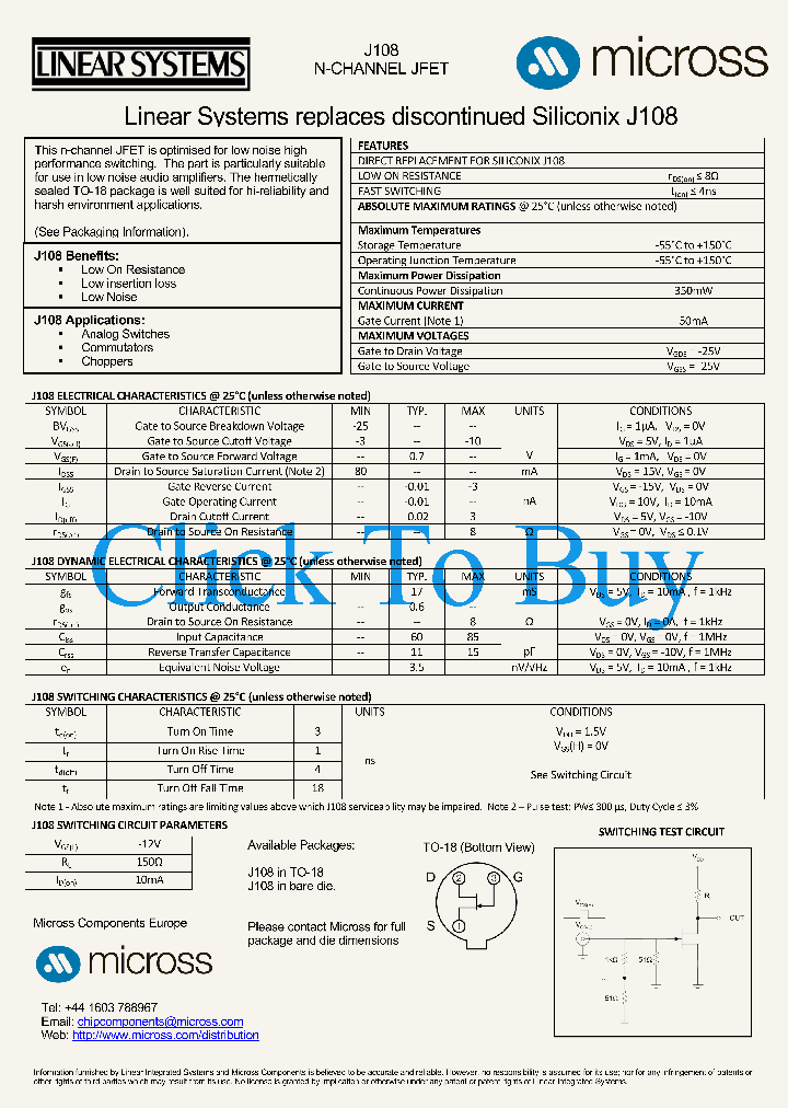 J108TO-18_1115192.PDF Datasheet