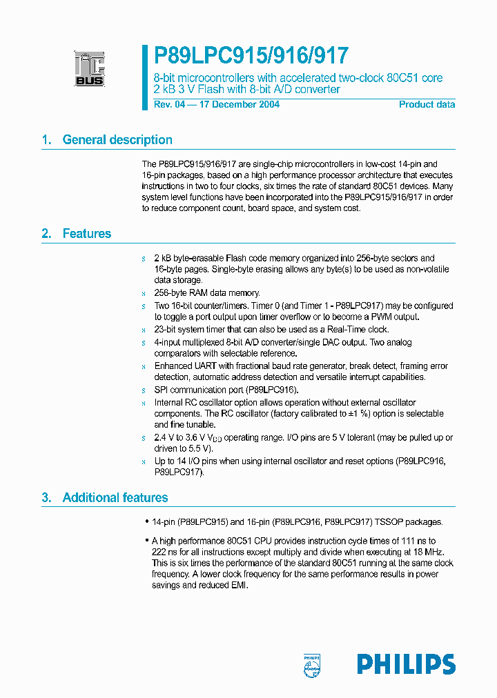 P89LPC915FDH_984001.PDF Datasheet