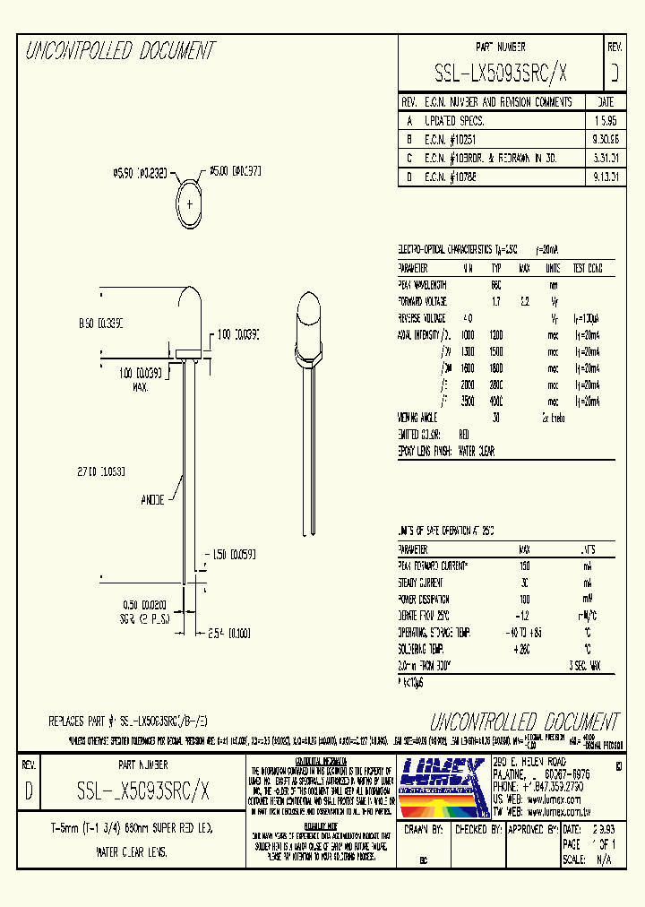 SSL-LX5093SRCDU_686584.PDF Datasheet