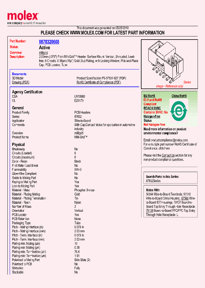 87832-0608_1119563.PDF Datasheet