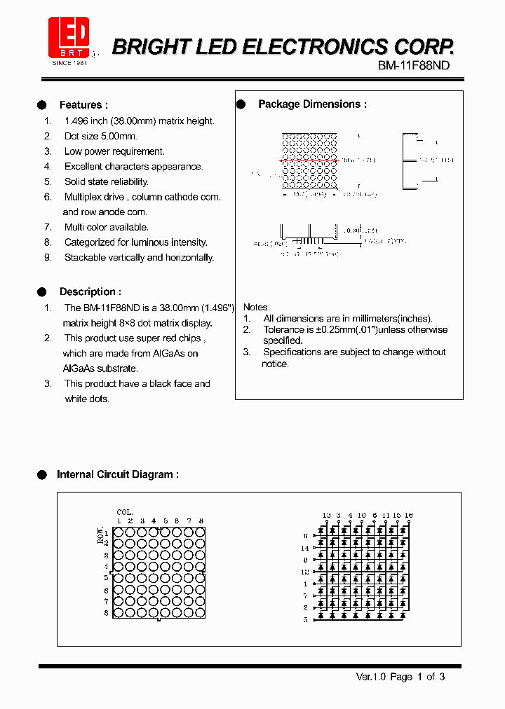 BM-11F88ND_1120765.PDF Datasheet