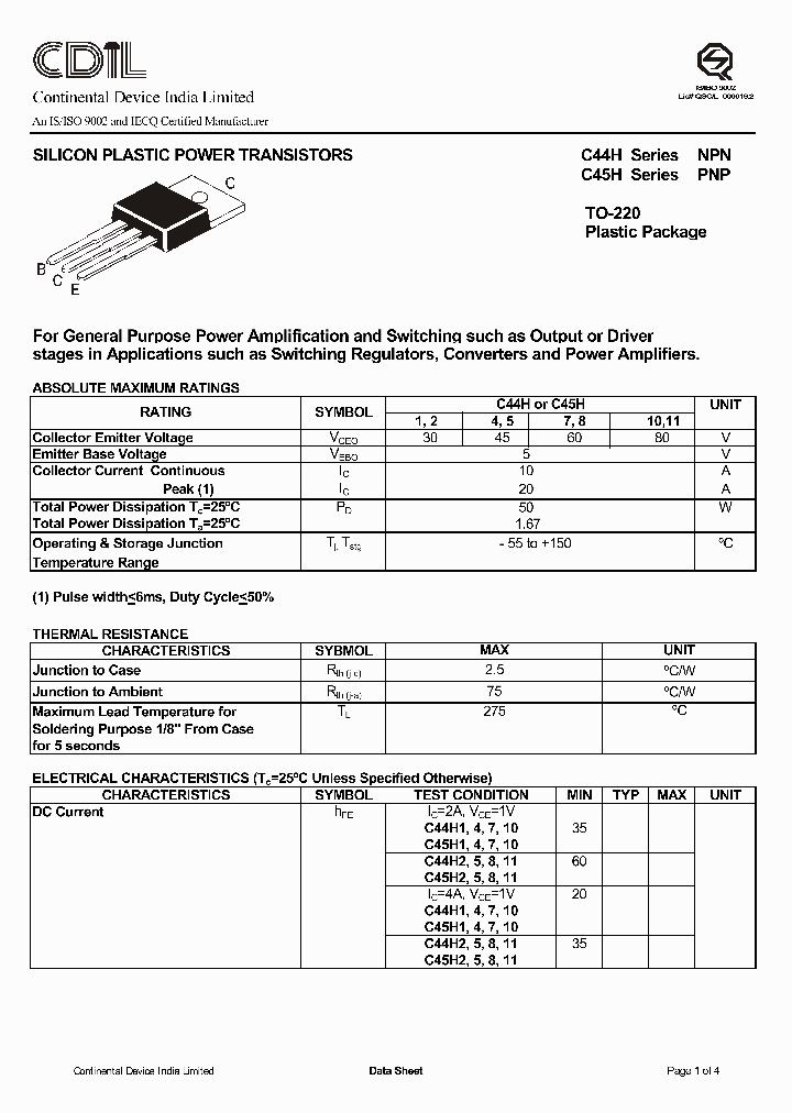 C45H8_689645.PDF Datasheet
