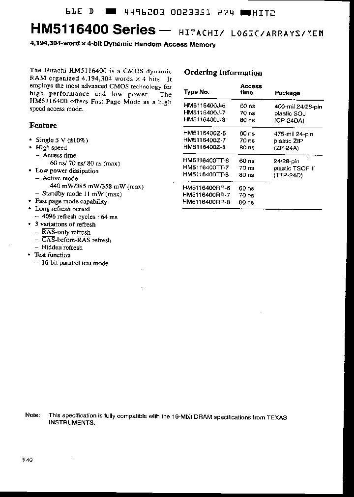 HM5116400Z-6_689874.PDF Datasheet