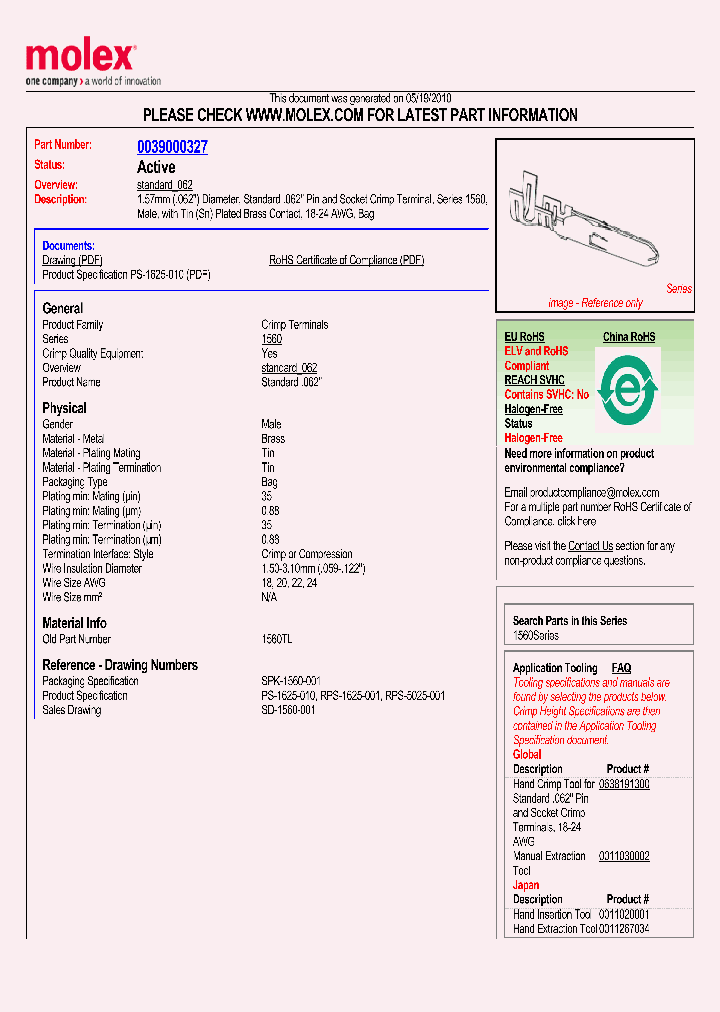 39-00-0327_1123219.PDF Datasheet