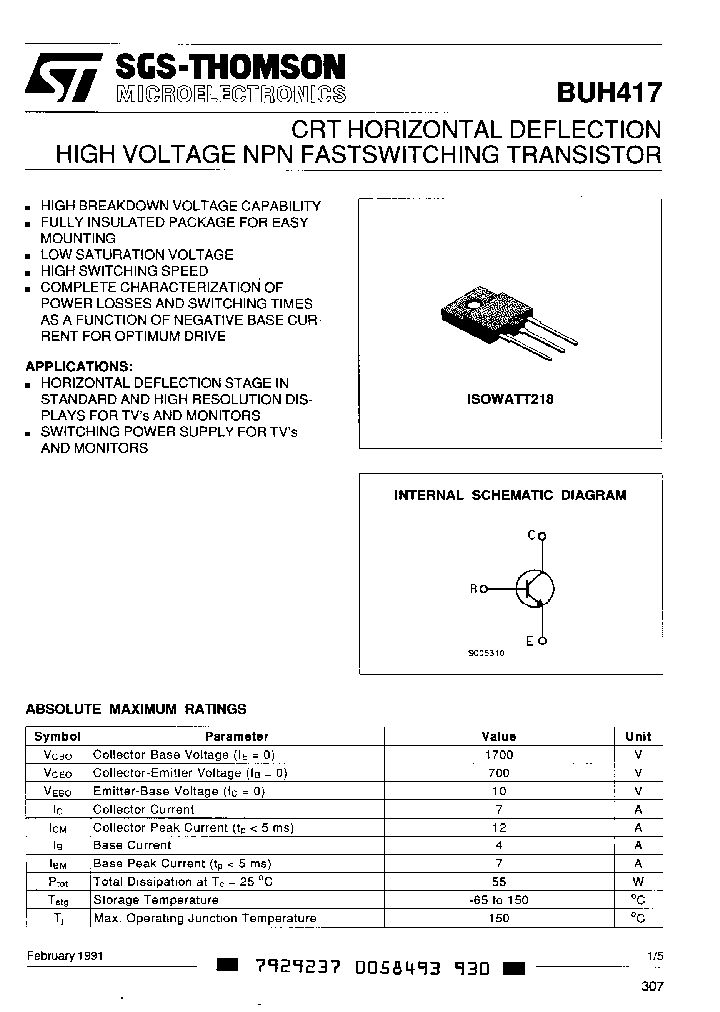 BUH417_690336.PDF Datasheet