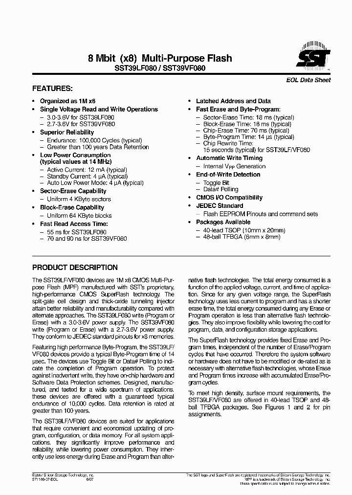 SST39VF080-70-4C-EIE_691652.PDF Datasheet
