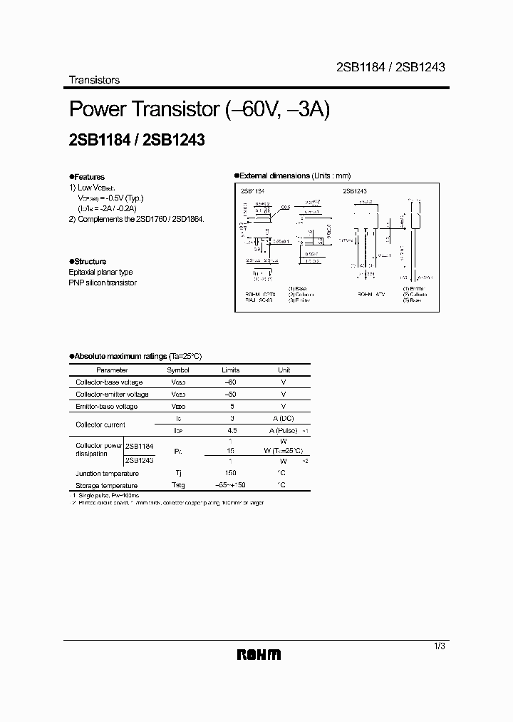 2SB1184_1023621.PDF Datasheet