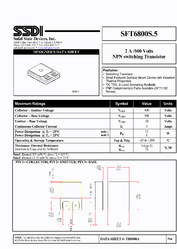 SFT6800S5_695975.PDF Datasheet
