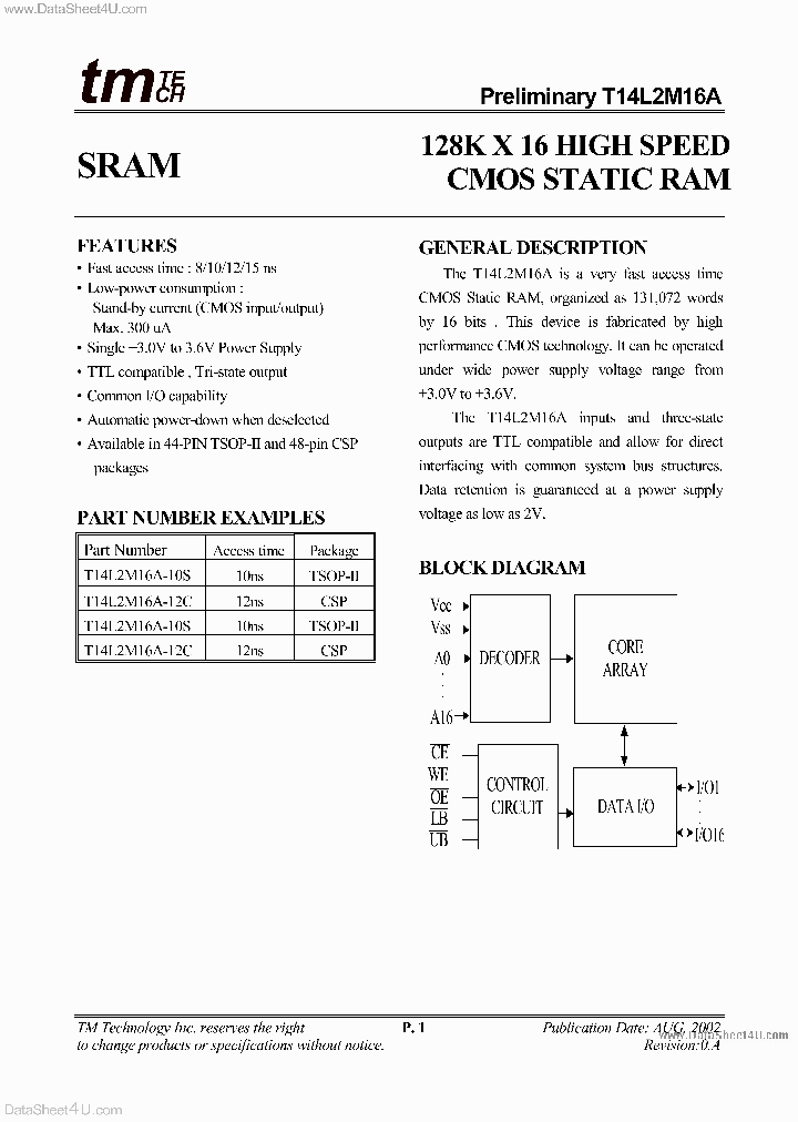 T14L2M16A_824806.PDF Datasheet