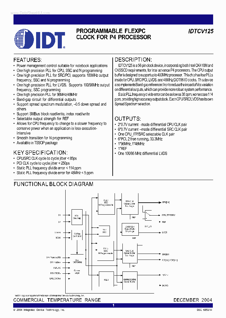 IDTCV125_830339.PDF Datasheet