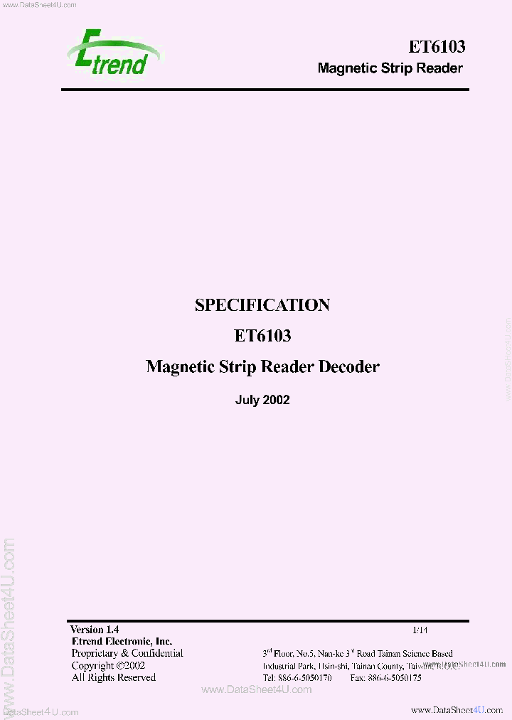 ET6103_830138.PDF Datasheet