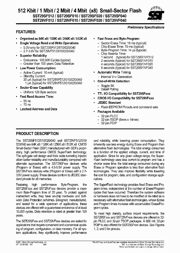 SST29VF010-70-4C-NH_704698.PDF Datasheet