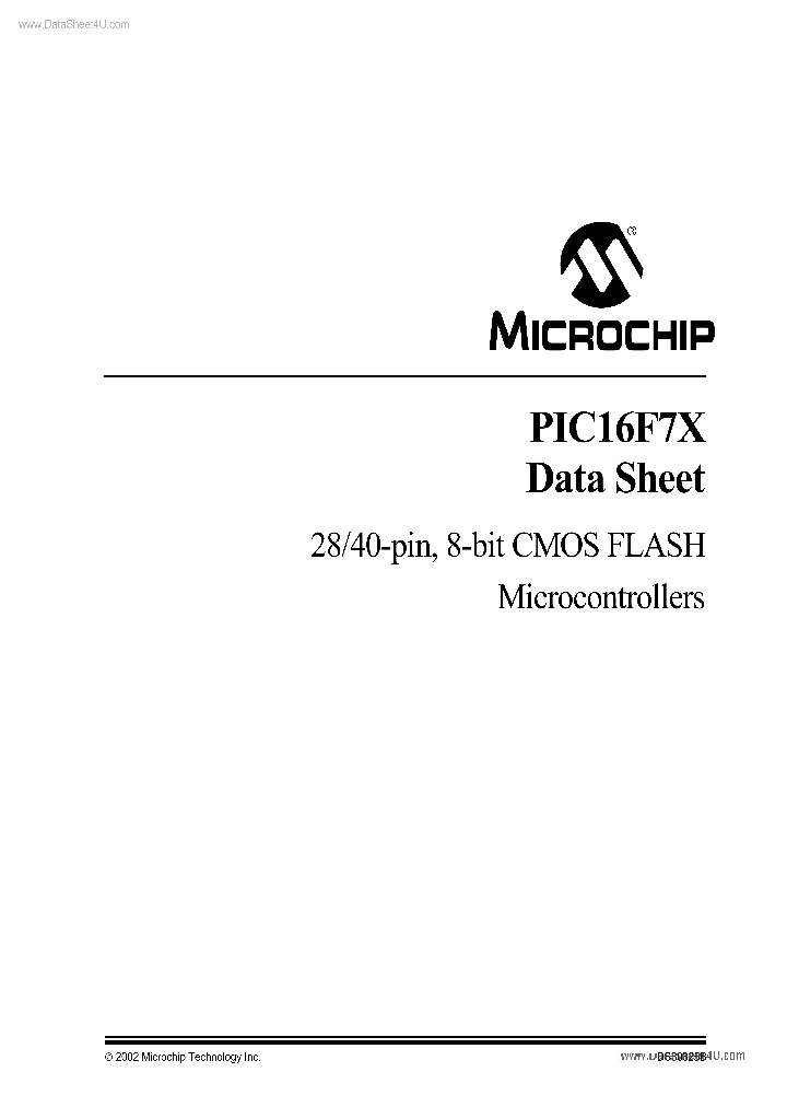 PIC16F76_826911.PDF Datasheet
