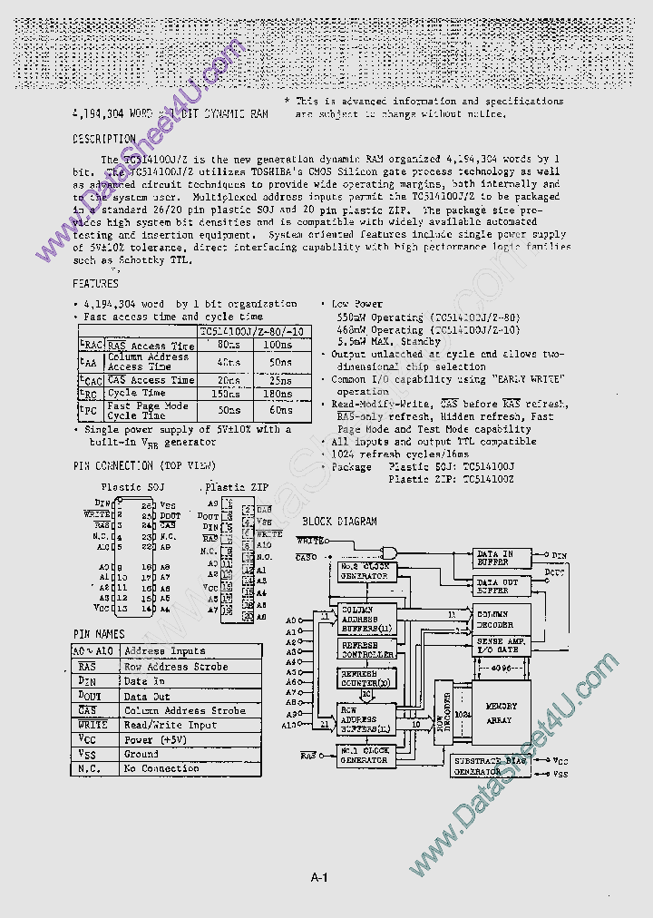 TC514100J_832681.PDF Datasheet